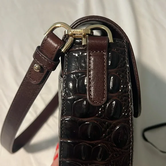 Brahmin Small Cynthia Leather Shoulder Bag - Hunter Amaya - Picture 7 of 8